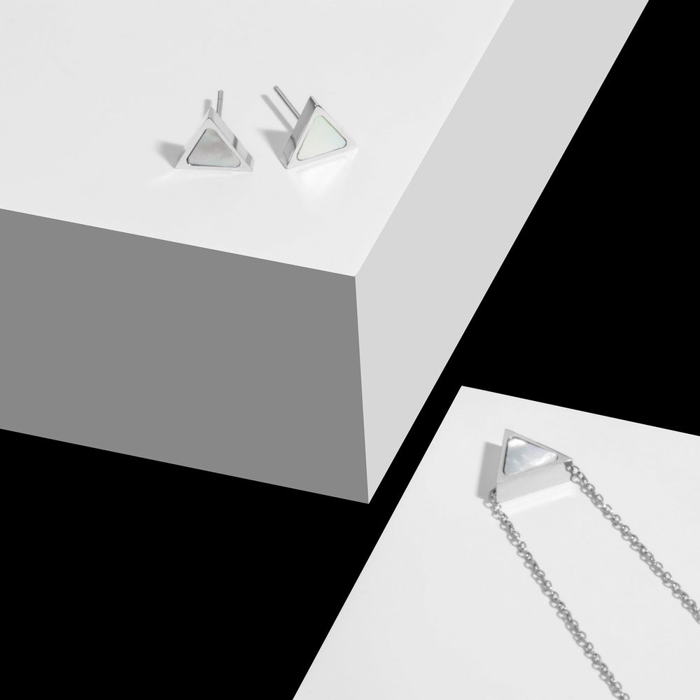 geometric stud earrings for women