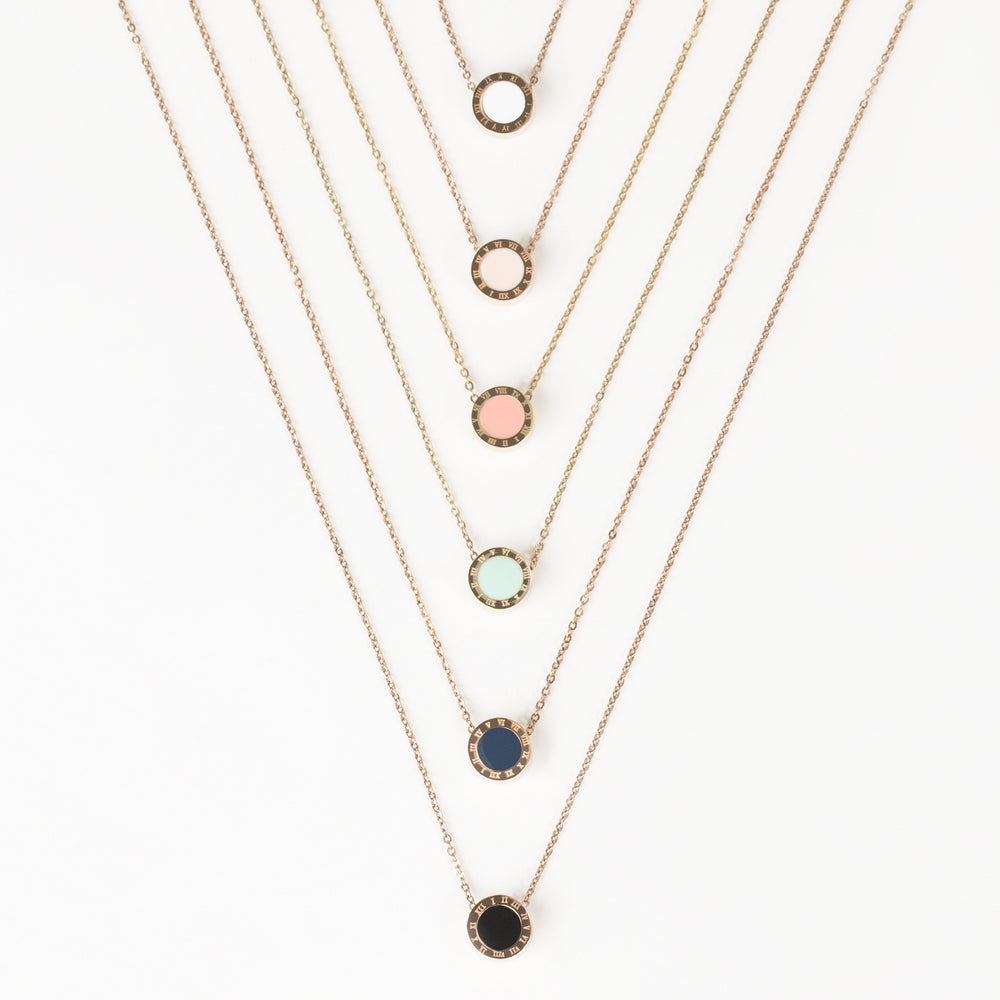stainless-rose-gold-black-round-pendant-necklace-pendentif-rond-noir-or-rose-acier-inox-T316P018DORO-MIA