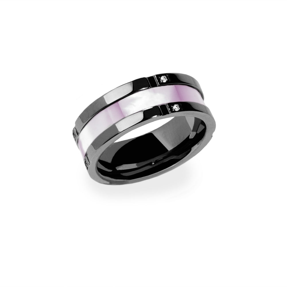 hypoallergenic stainless steel ring black