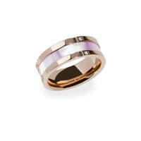 hypoallergenic stainless steel ring rosegold