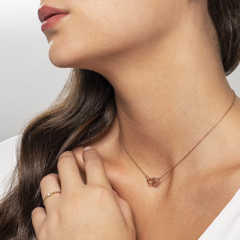 gold delicate pendant necklace stainless steel pendentif collier delicat acier inoxydable MIA T419P003DO