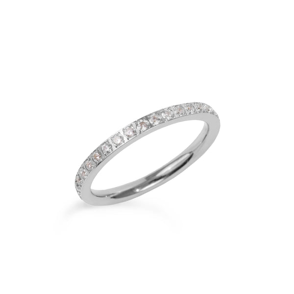 thin eternity ring stainless steel bague éternité acier inoxydable MIA T419R001