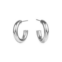 stainless steel plain 20mm hoop earrings boucles oreilles anneaux  acier inoxydable MIA T319E001