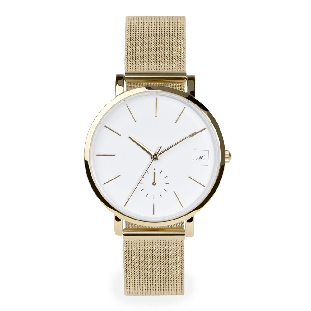 watch-women-gold-white-mesh-bracelet-stainless-steel-W317M02-MIA