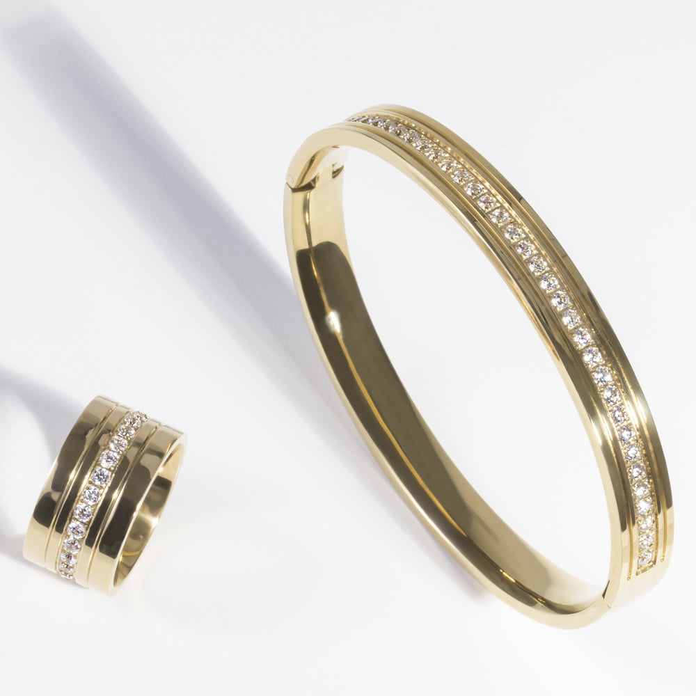 gold classic bangle bracelet women