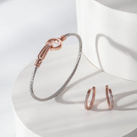 women stainless steel hypoallergenic bracelet earrings boucles oreilles hypoallergéniques acier inoxydable MIA Bijoux