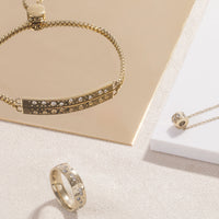 stainless steel gold adjustable bracelet stones plate