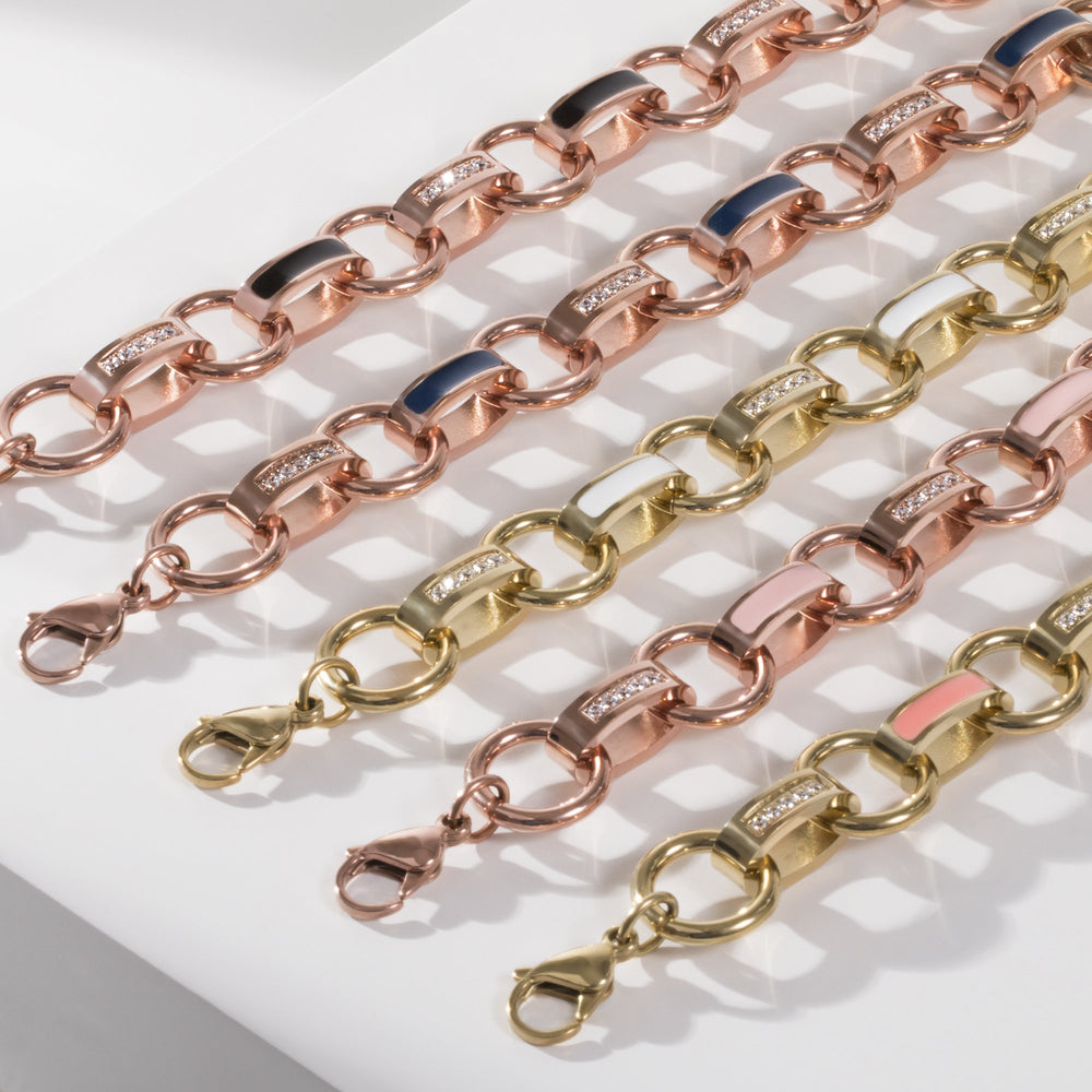 stainless steel statement bracelet hypoallergenic