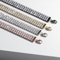 chic black bracelet multi stones 