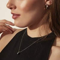 rectangle pendant necklace stones T318P001AR MIAJWL
