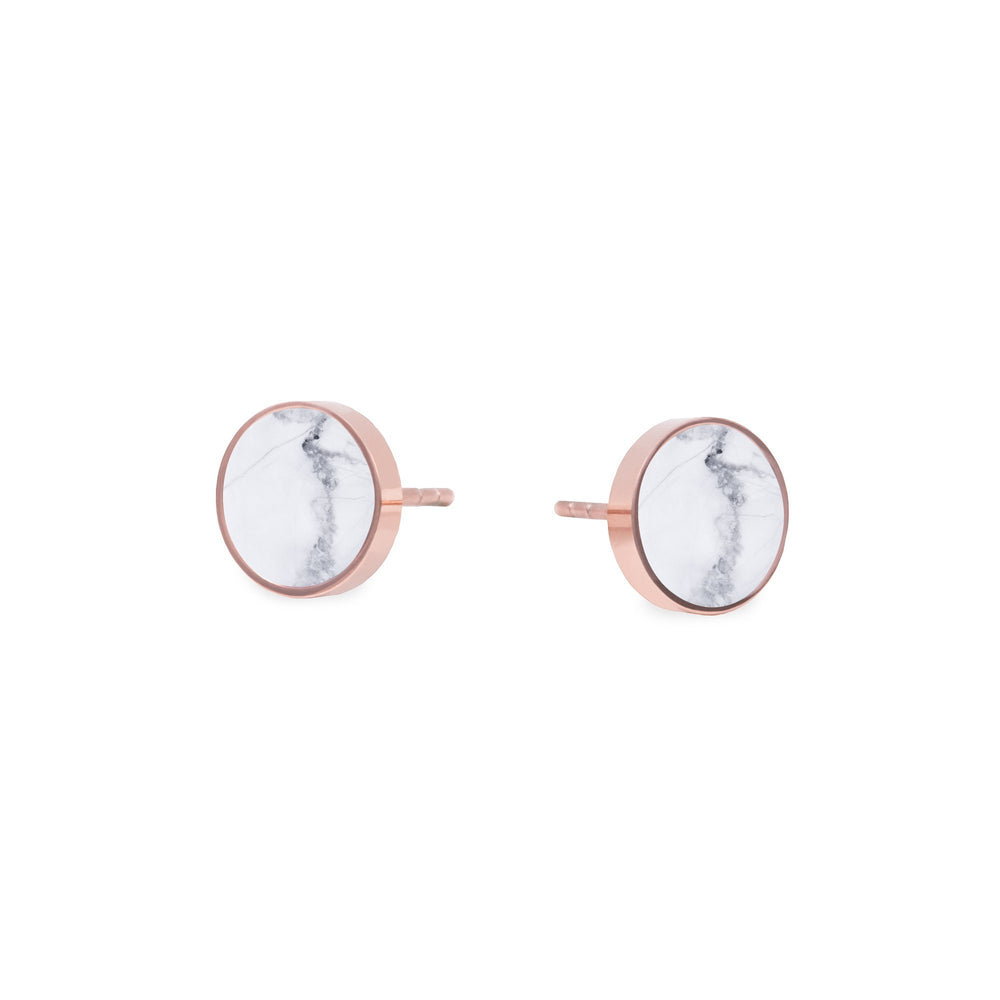White marble earrings discount