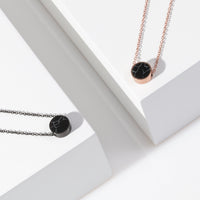 hypoallergenic marble stainless steel necklace