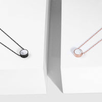 hypoallergenic white marble stainless steel jewelry
