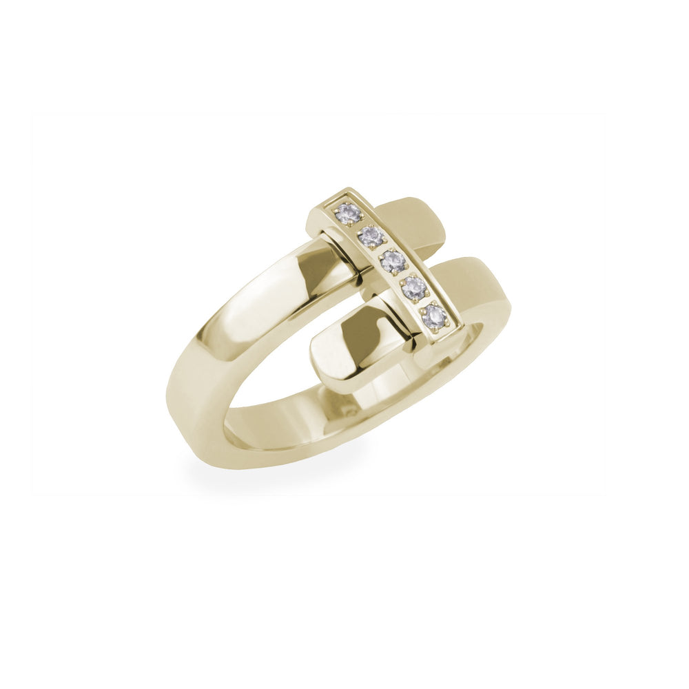 gold ring stainless steel mia joelle