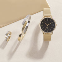 rose gold bracelet stones stainless steel