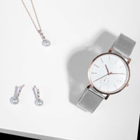 pearl and stones pendant necklace