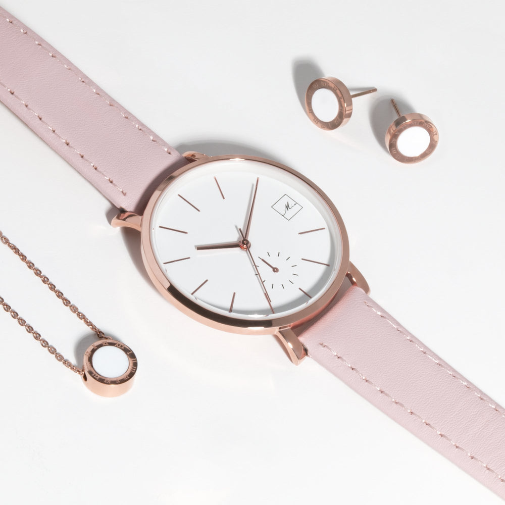 rose-gold-white-round-pendant-necklace-pendentif-rond-blanc-or-rose-acier-inox-T316P018WHRO-MIA