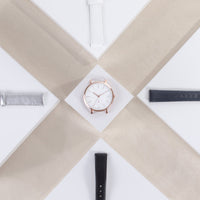 minimal gold leather bracelet for women - W418B02DO