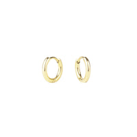 8 mm plain hoop earrings gold stainless steel MIAJWL
