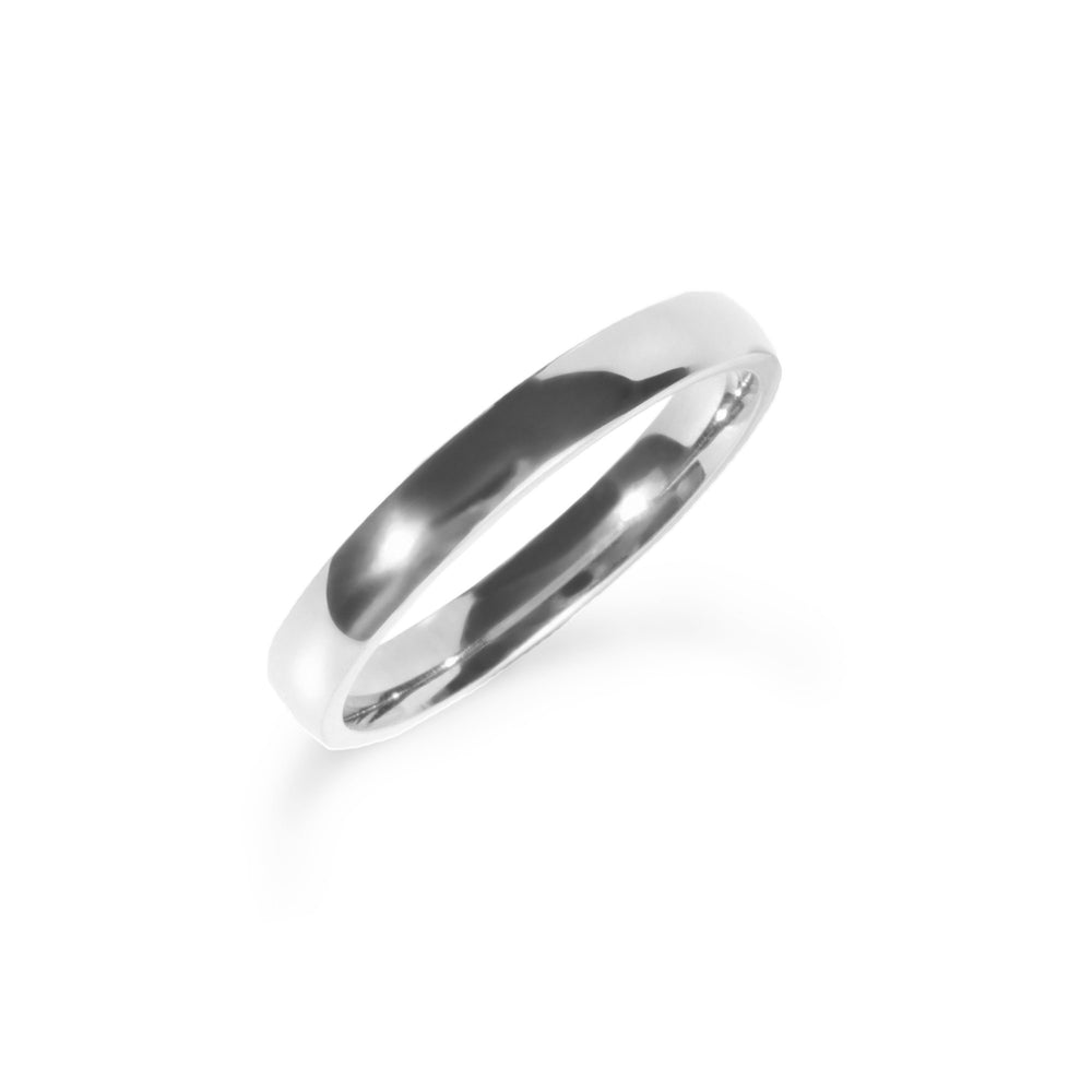 plain wide band ring stainless steel jonc acier inoxydable femme MIA Bijoux